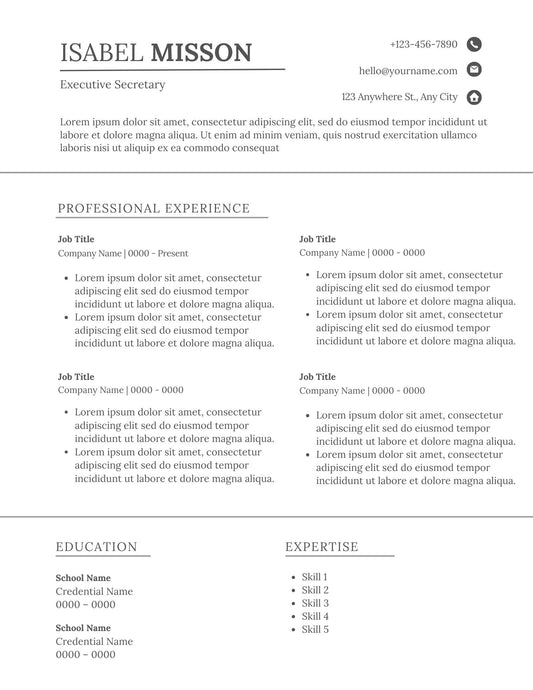 resume templates free